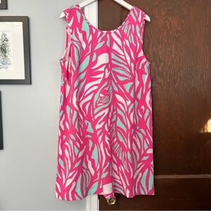 Lilly Pulitzer Sabrina Shift Capri Pink Papaya Playa